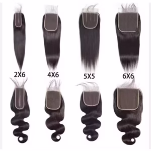 6" x 6" Brazilian, Cambodian, Indian, and Laotian HD Lace Closures