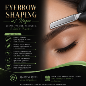 Eyebrow Shaping w/Razor