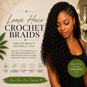 Loose Hair Crochet Braids